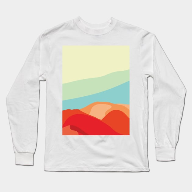 Red hill Long Sleeve T-Shirt by Imordinary